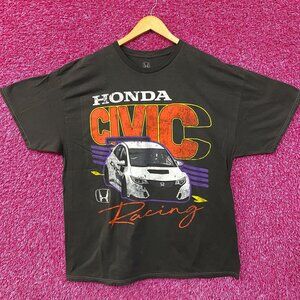 Honda Civis Racing Car Art Poster T-Shirt O/S